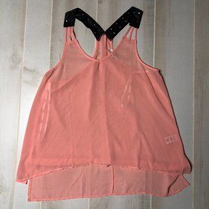 Pink Tank Top by Papaya Size Large with Studs